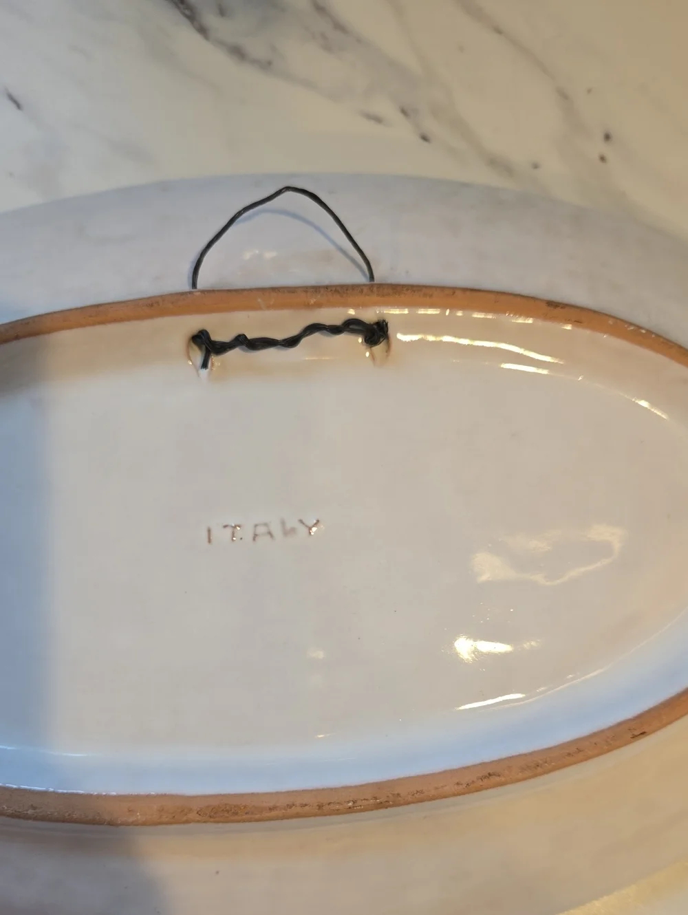 Decorative Italian Oval Plate
